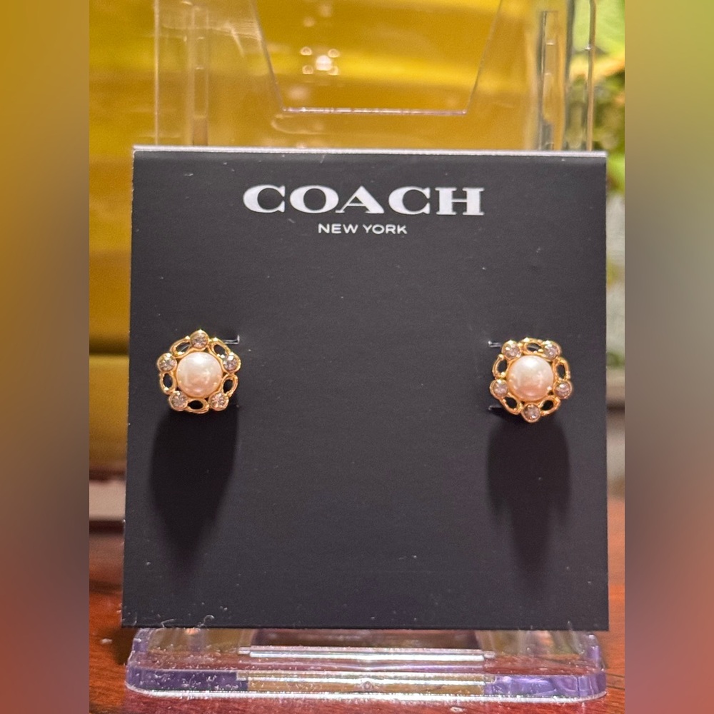 COACH earrings, NEW